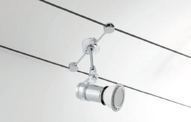 Faretto x Twin cromo Athena illuminazione Sistemi e tesate